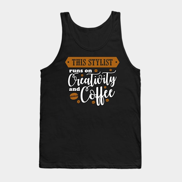 this stylish works on coffee and creativity Tank Top by MerchByThisGuy